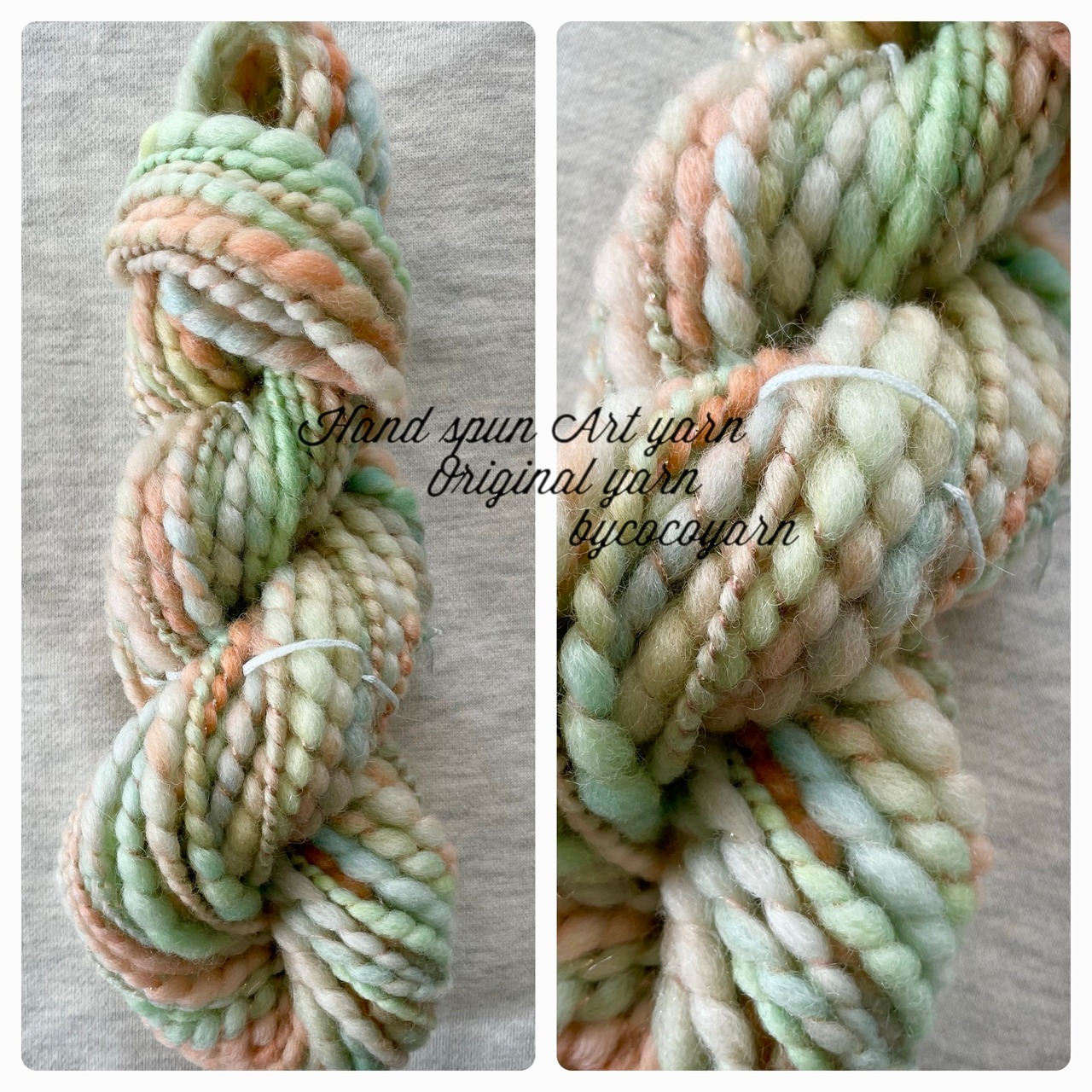 j-149 アートヤーン 手紡ぎ糸 毛糸 ぶら下げ 