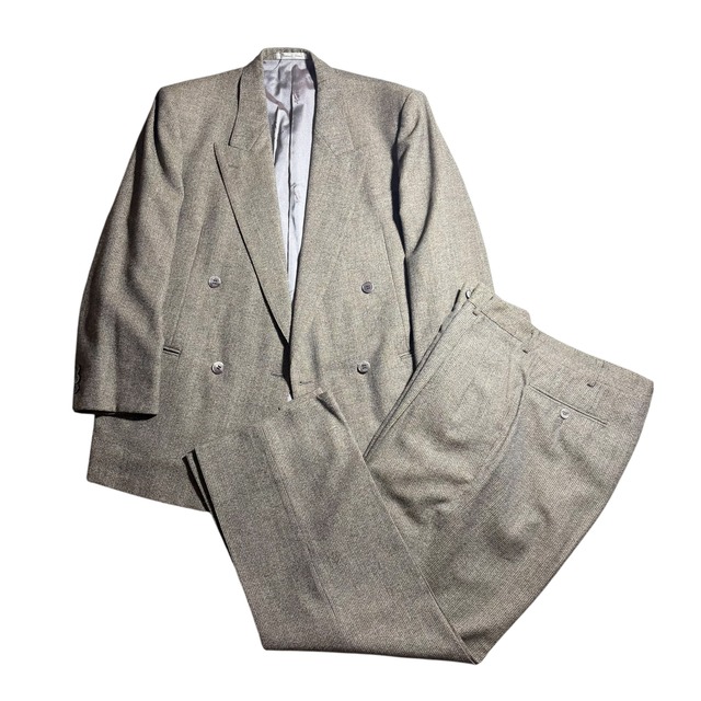 vintage DOMINIQUE FRANCE double breasted suits set-up