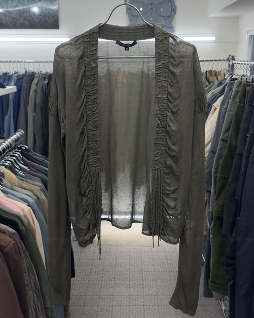 SS2003 GUCCI BY TOM FORD RUCHED CARDIGAN