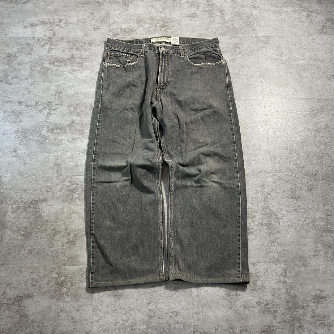 W34 L32】 メキシコ製 usa levi's 先染ブラック 569 | ib2