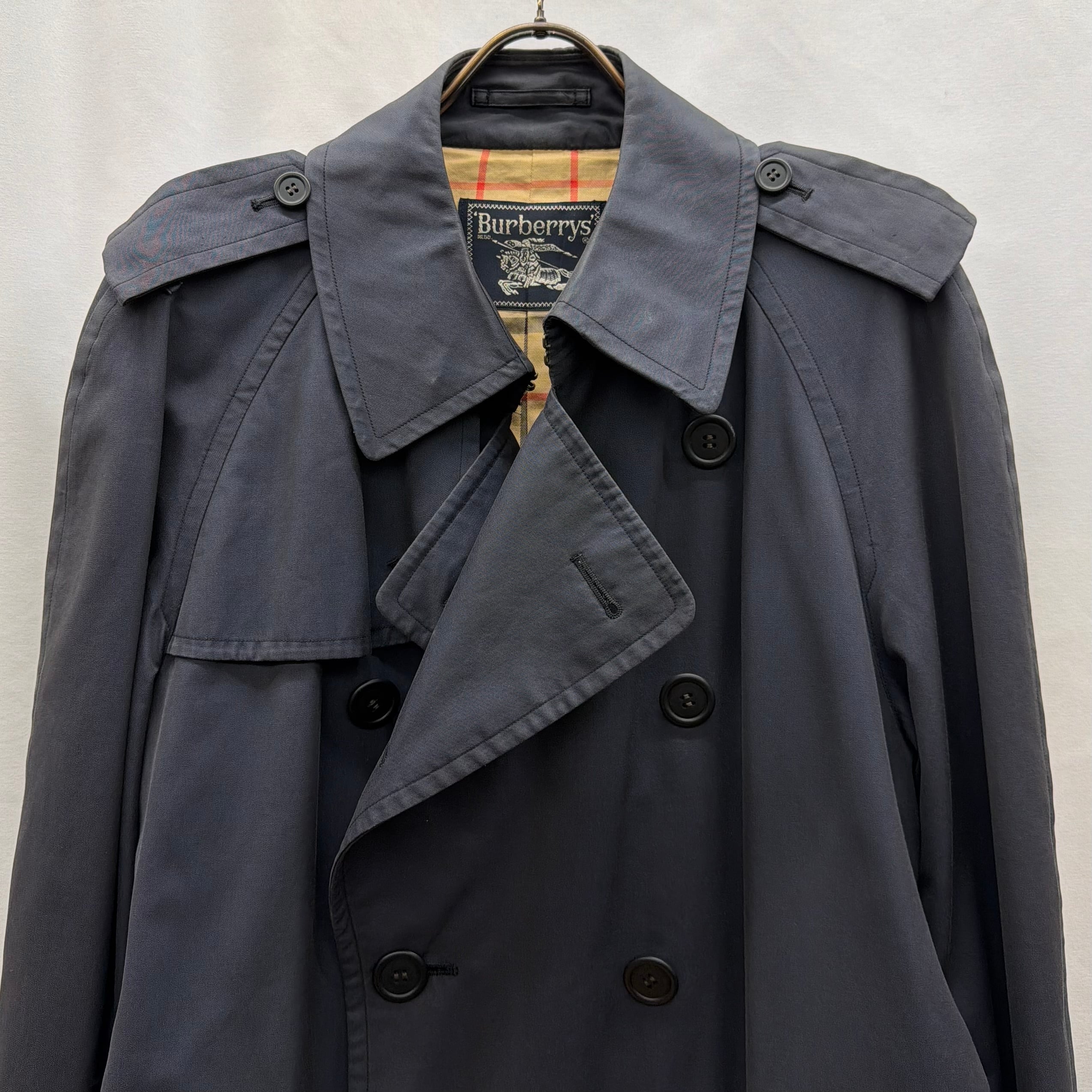 BURBERRYS】TRENCH COAT バーバリー トレンチコートネイビー | no pain