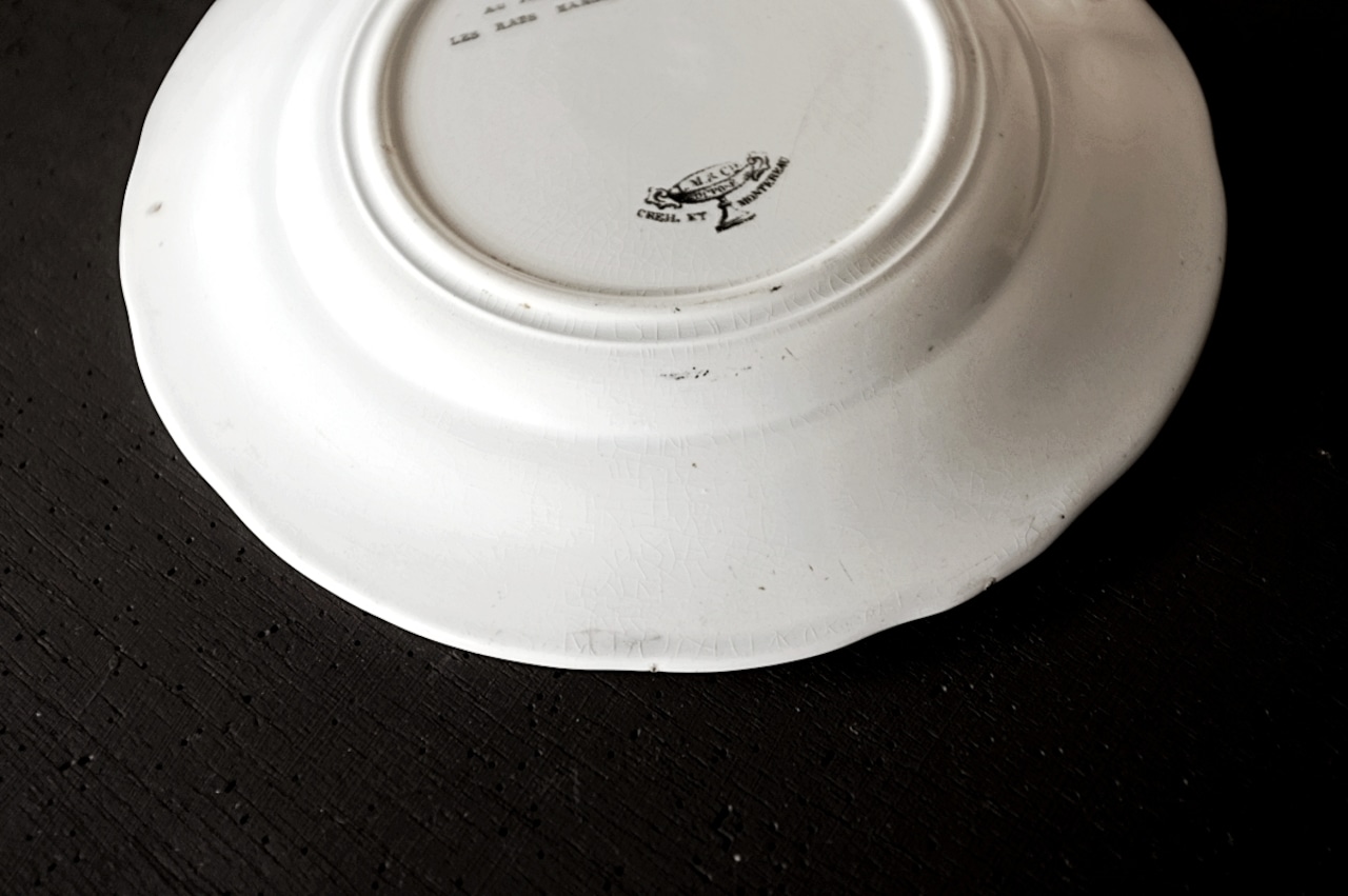 1860s Creil et Montereau Lebeuf Milliet et Cie 不可解ユートピア 謎のプレートa クレイユモントロー Rébus