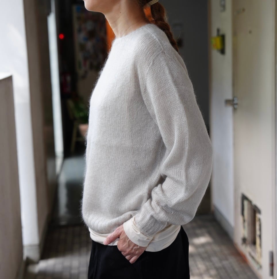 koton(コトン)モヘアクルーニット SILVER | Debby
