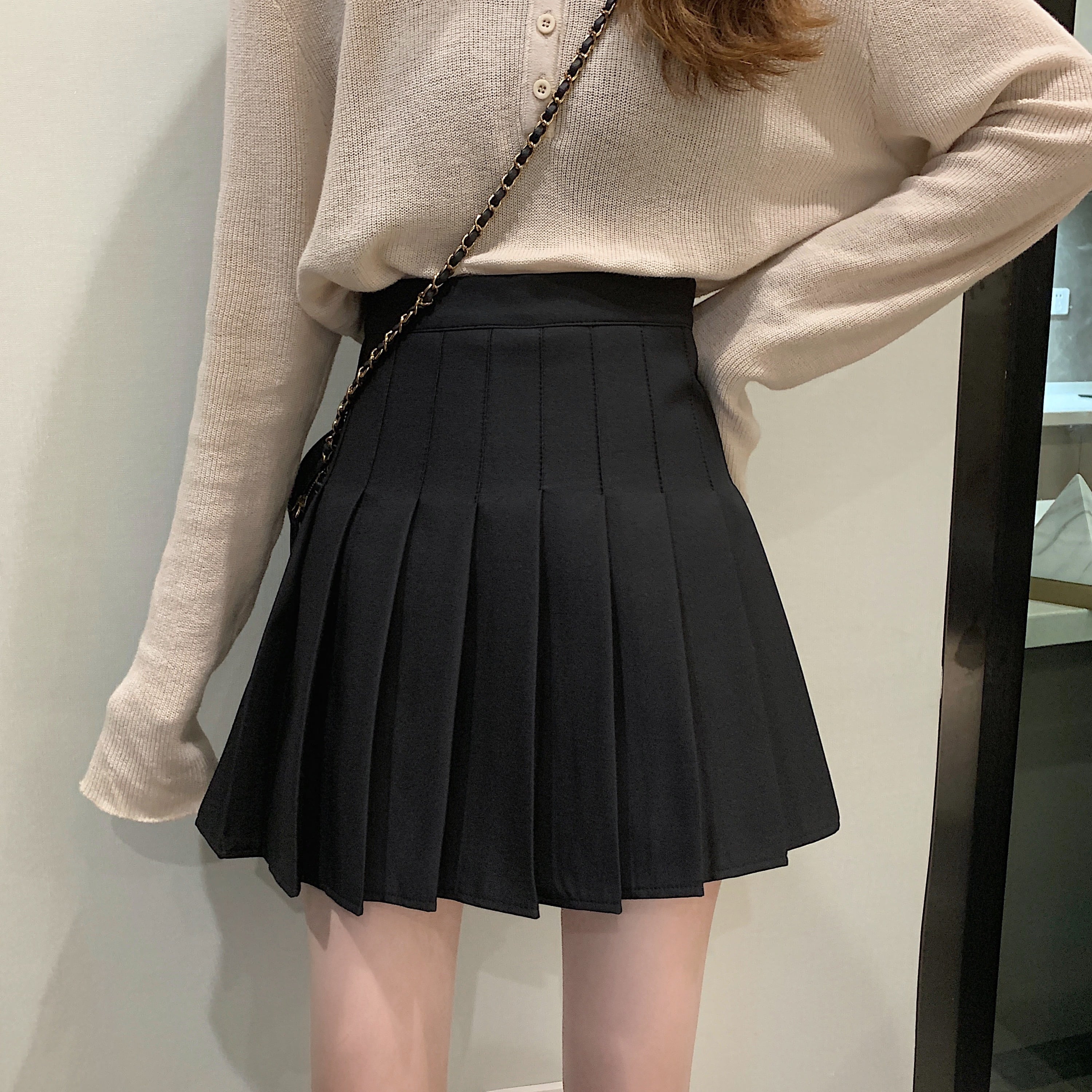 プリーツスカート ミニスカート Aラインプリーツスカート ミニ丈 スカート プリーツ 可愛い レディース 10代 20代 30代 通学 3カラー D146
