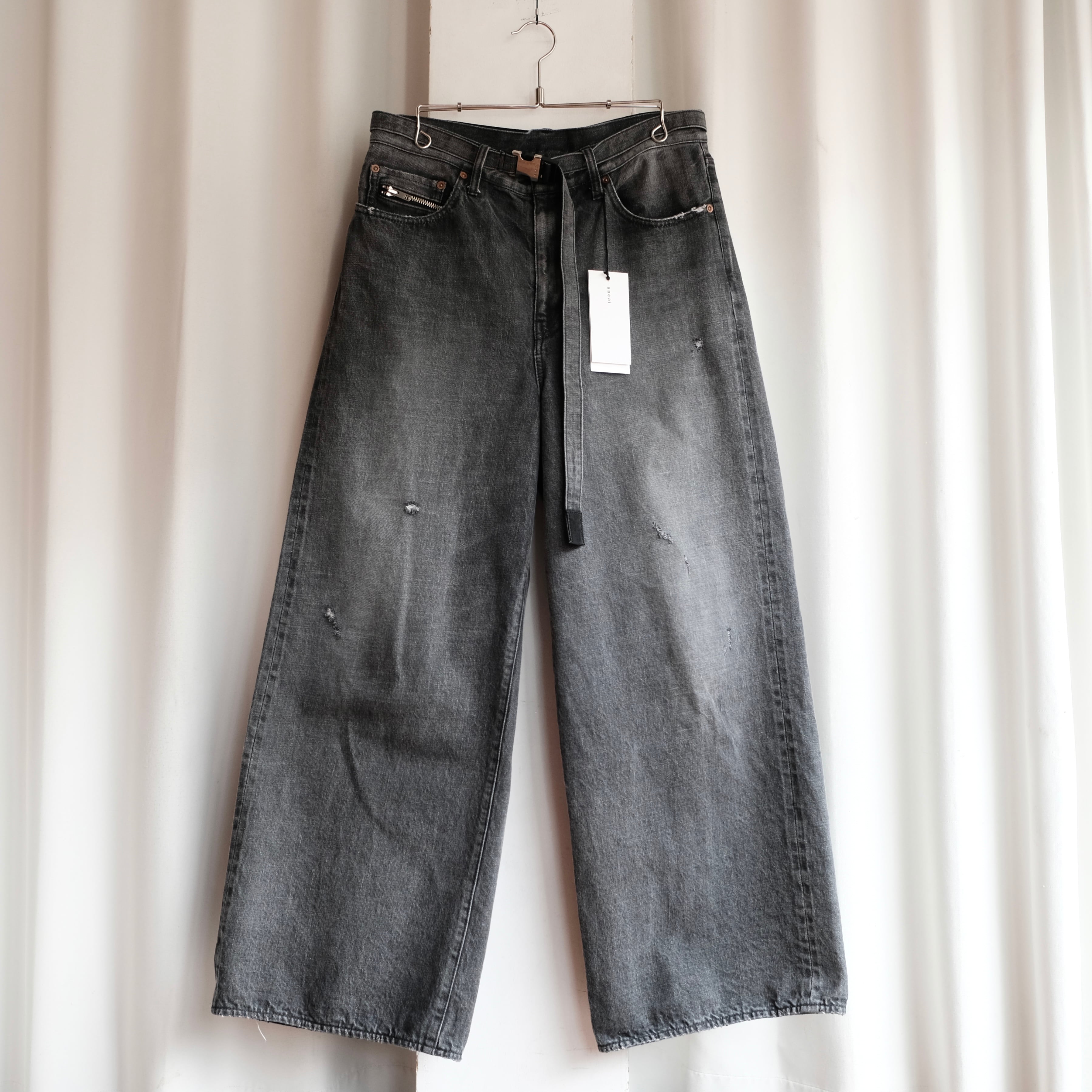 値下げ88000→77000 【美品・26SS】 sacai デニム sacai × BEYONDEXX 26SS WIDE DENIM PANTS | safarionline
