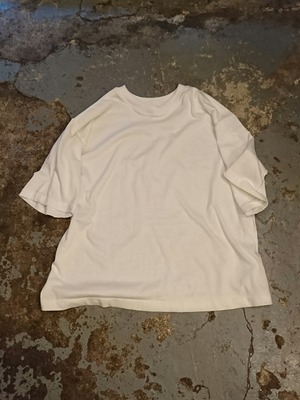NEW "HIGH DESIGN LOOSE SOLID TEE" White Color