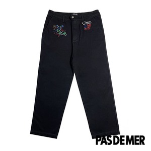 【PAS DE MER/パドゥメ】CATERPILLAR PANTS デニムパンツ / BLACK / SS26-14027