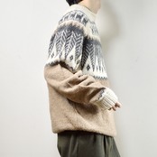 mohair blend nordic knit