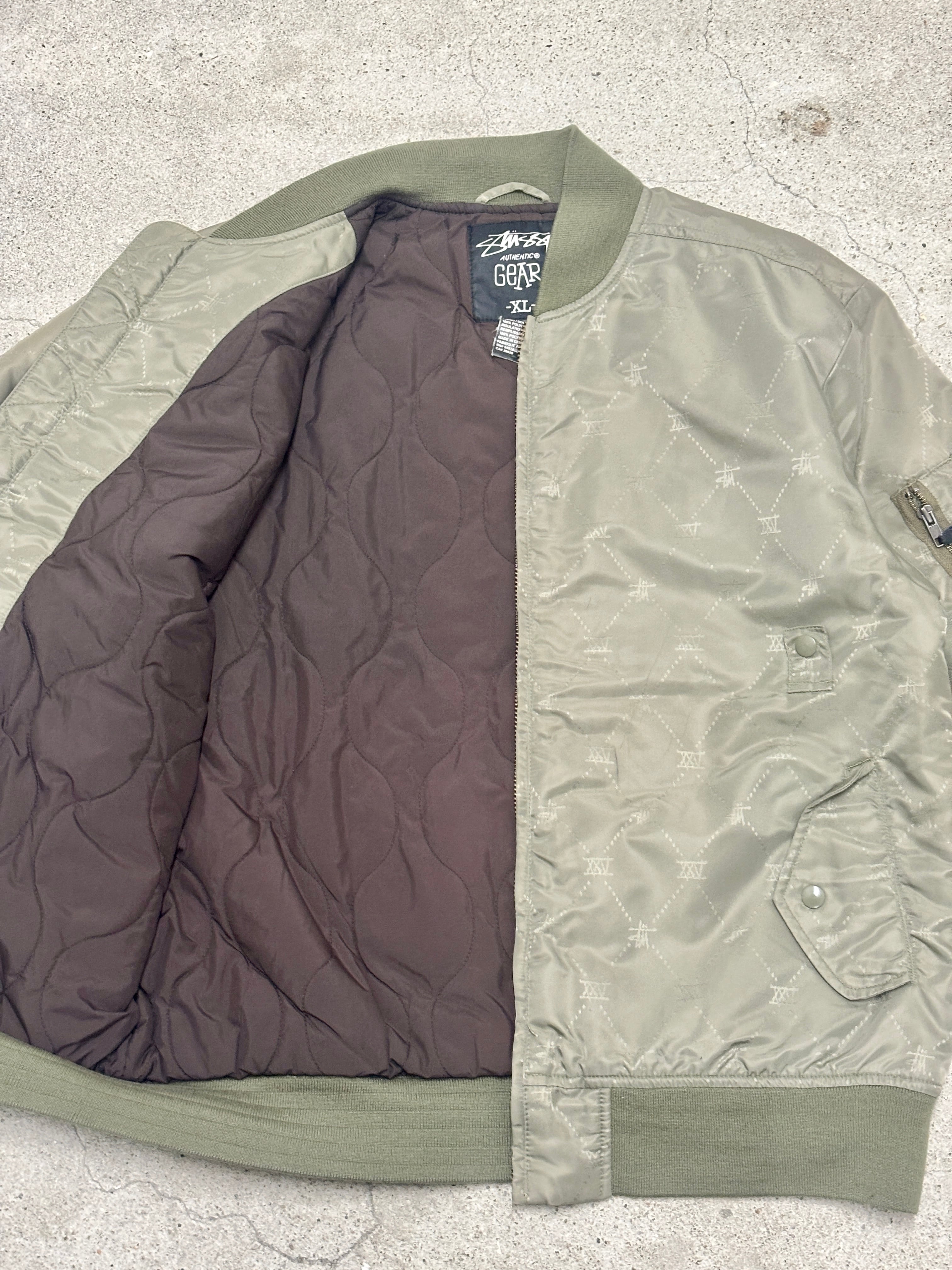 00s OLD STUSSY/25th Anniversary MA-1/XL/25周年記念/MA-1/フライト