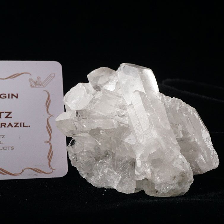 水晶 クラスター 原石 ブラジル ミナスジェライス州 コリント産 レムリアンシード 証明書付属 一点物 272-224