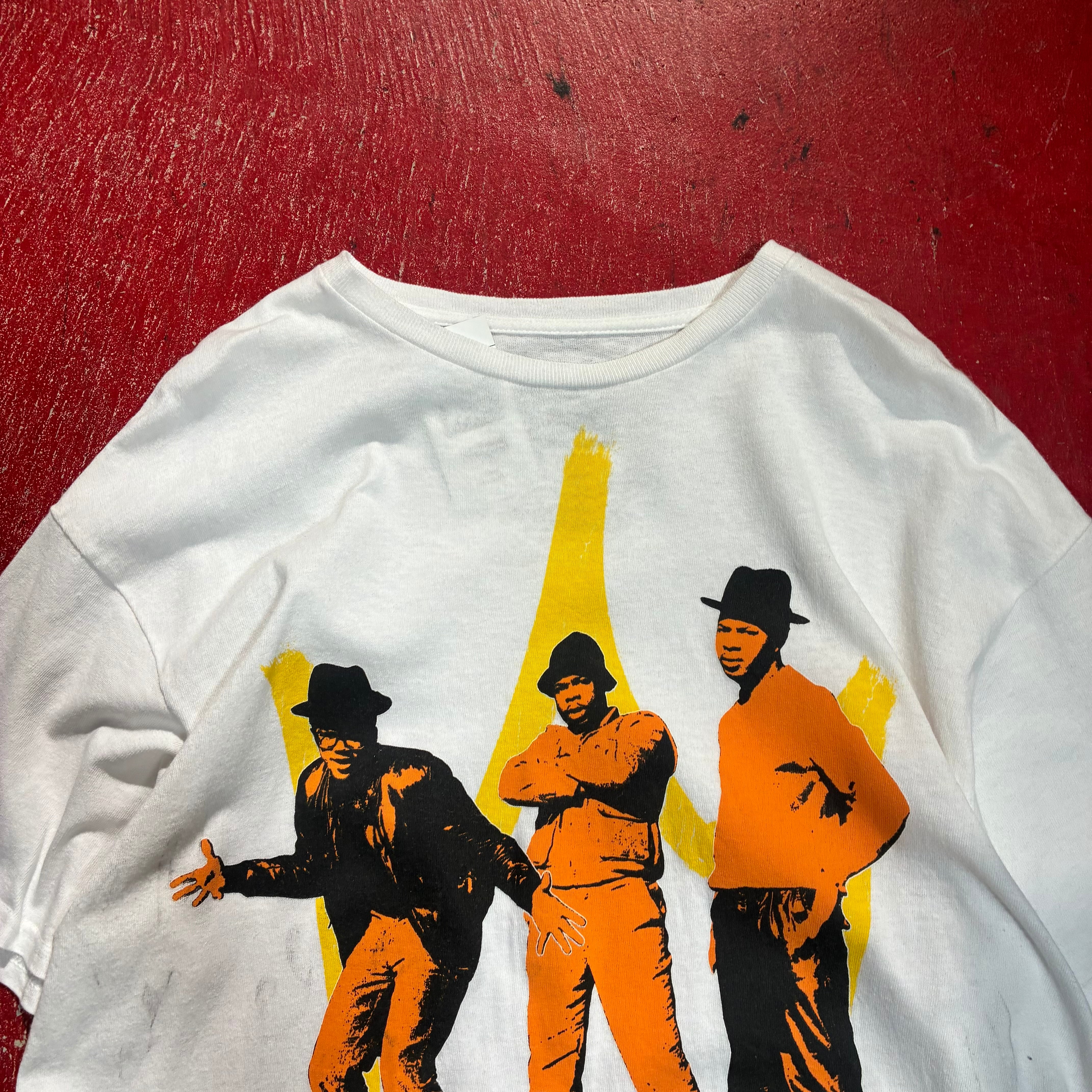 RUN DMC ロックTシャツ ラップTシャツ 白 ランディーエムシー | 古着屋