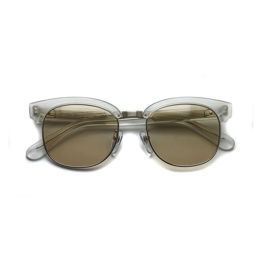 Lunetta BADA / No.39 / 0031 MATTE CRYSTAL・SILVER - LIGHT BROWN