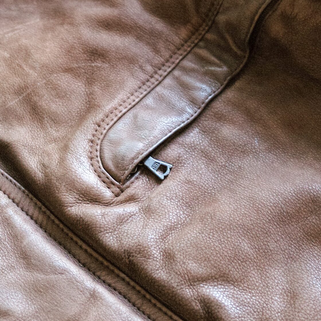 SERAPHIN レザージャケット ブルゾン M-65 ディアスキン 鹿革 フランス 