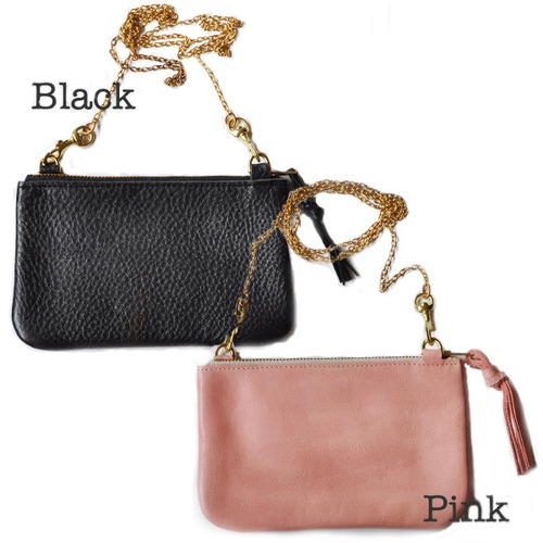 Gift Shop Brooklyn(ギフト ショップ ブルックリン）＊Spirea別注＊Joni Shoulder Pouch【Black or Pink】（お財布ポシェット）