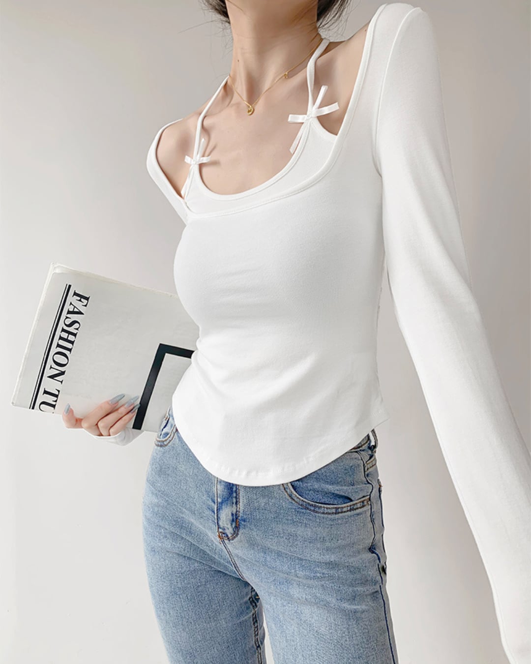 レイヤード風ロングスリーブTシャツ S24705