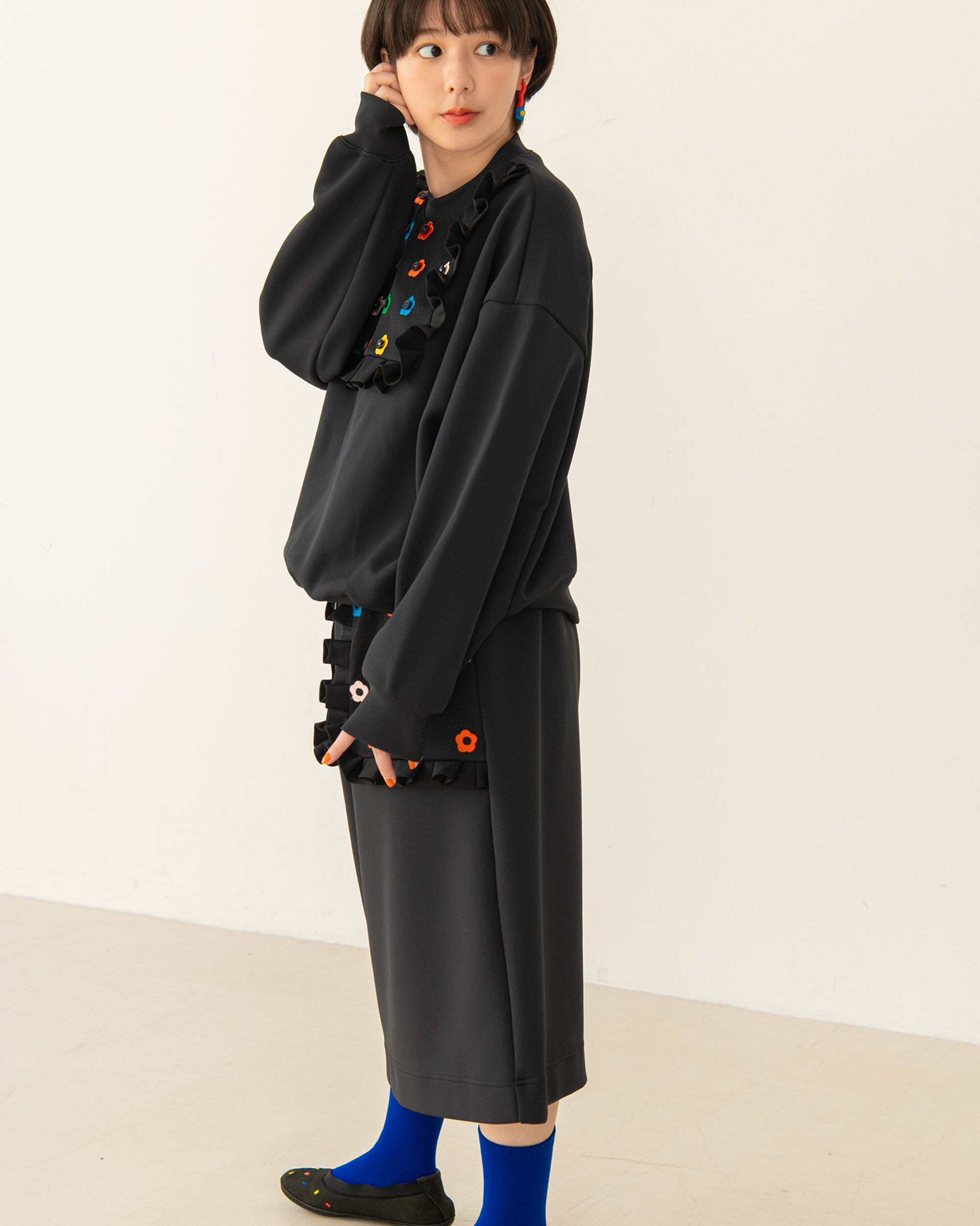 Flower Sweat Skirt | howtovenus