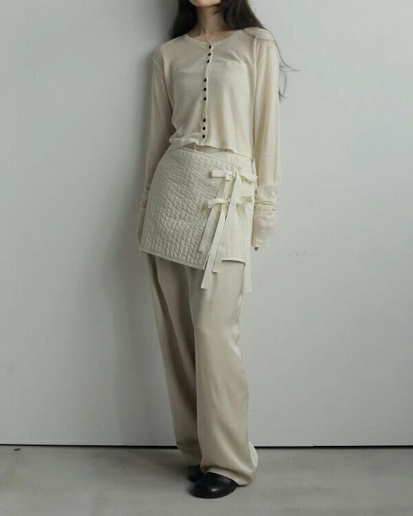 ànuke アンヌーク anuke Sheer Rib Cardigan シアーリブカーディガン