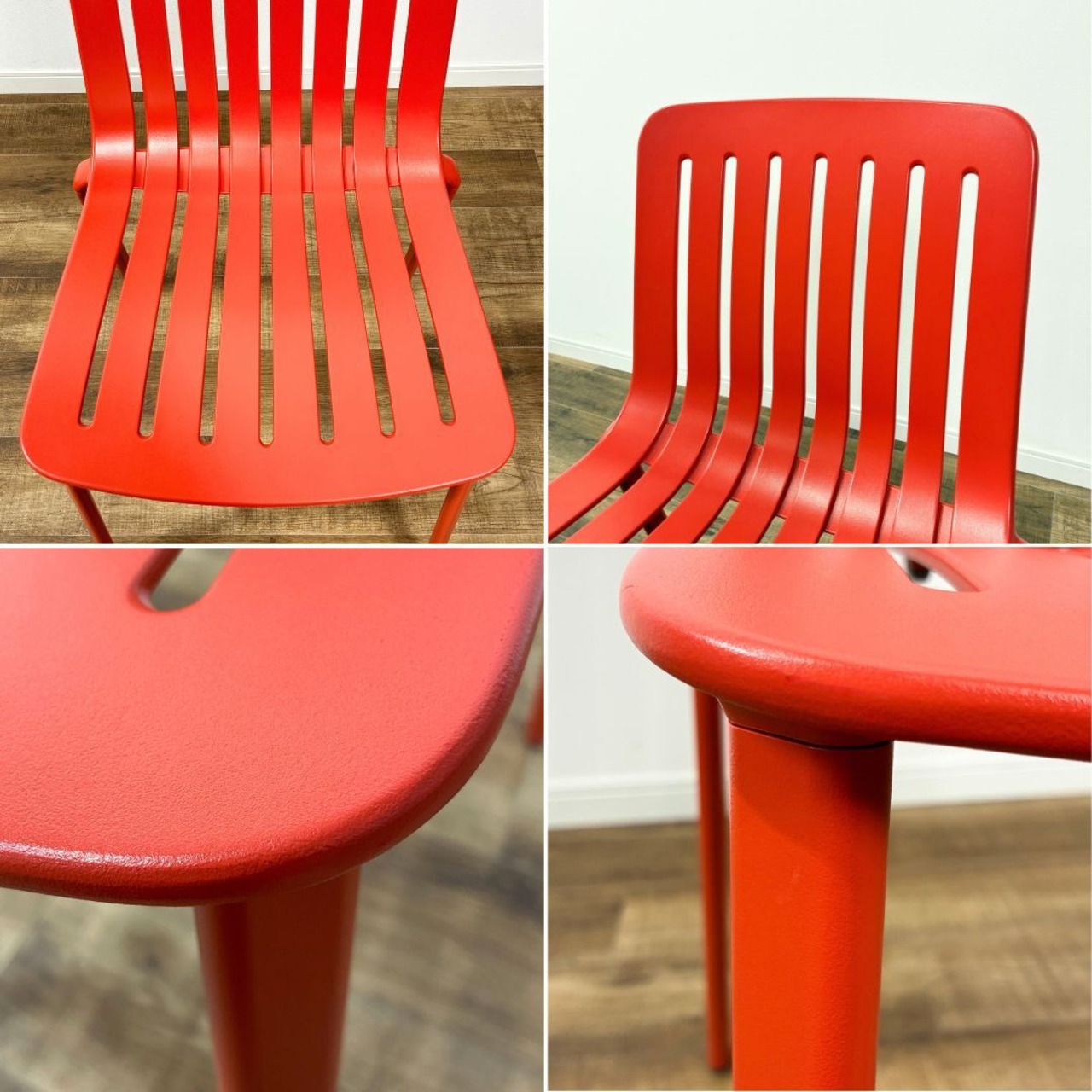 【展示品】MAGIS PLATO CHAIR red マジス プラート チェア レッド スタッキング可能 屋外使用可能 ダイニングチェア ガーデンチェア デザイナーズ家具 レッド系【送料無料】