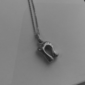 925 Initial Necklace "N"