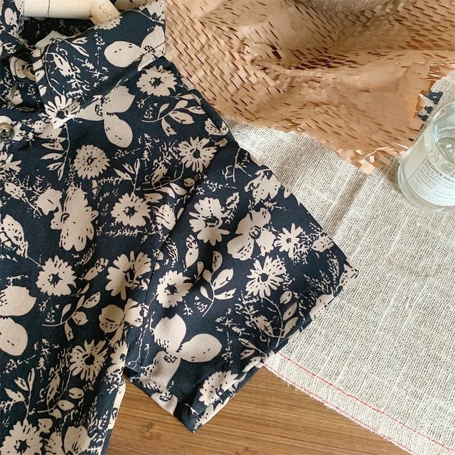 【取寄】男の子だって花柄着たい!が叶う花柄セットアップ