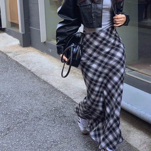 クラシックチェック マキシスカート 3412825