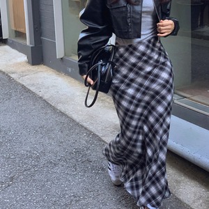 クラシックチェック マキシスカート 3412825