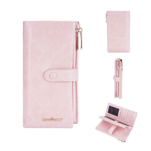 レディース 財布 長財布 大容量 カード収納多数 6色 ダブルファスナー