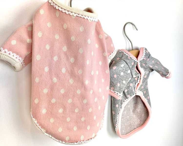 アンジュカーディガン 2color XS ~ XL  /  犬服 秋冬 新作 ドッグウェア 可愛い 犬の服 ペット わんこ服 小型犬 中型犬 猫  top93