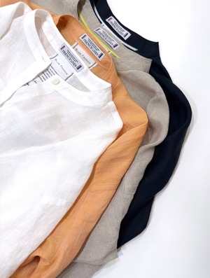 フレンチリネンブレンドシャツ