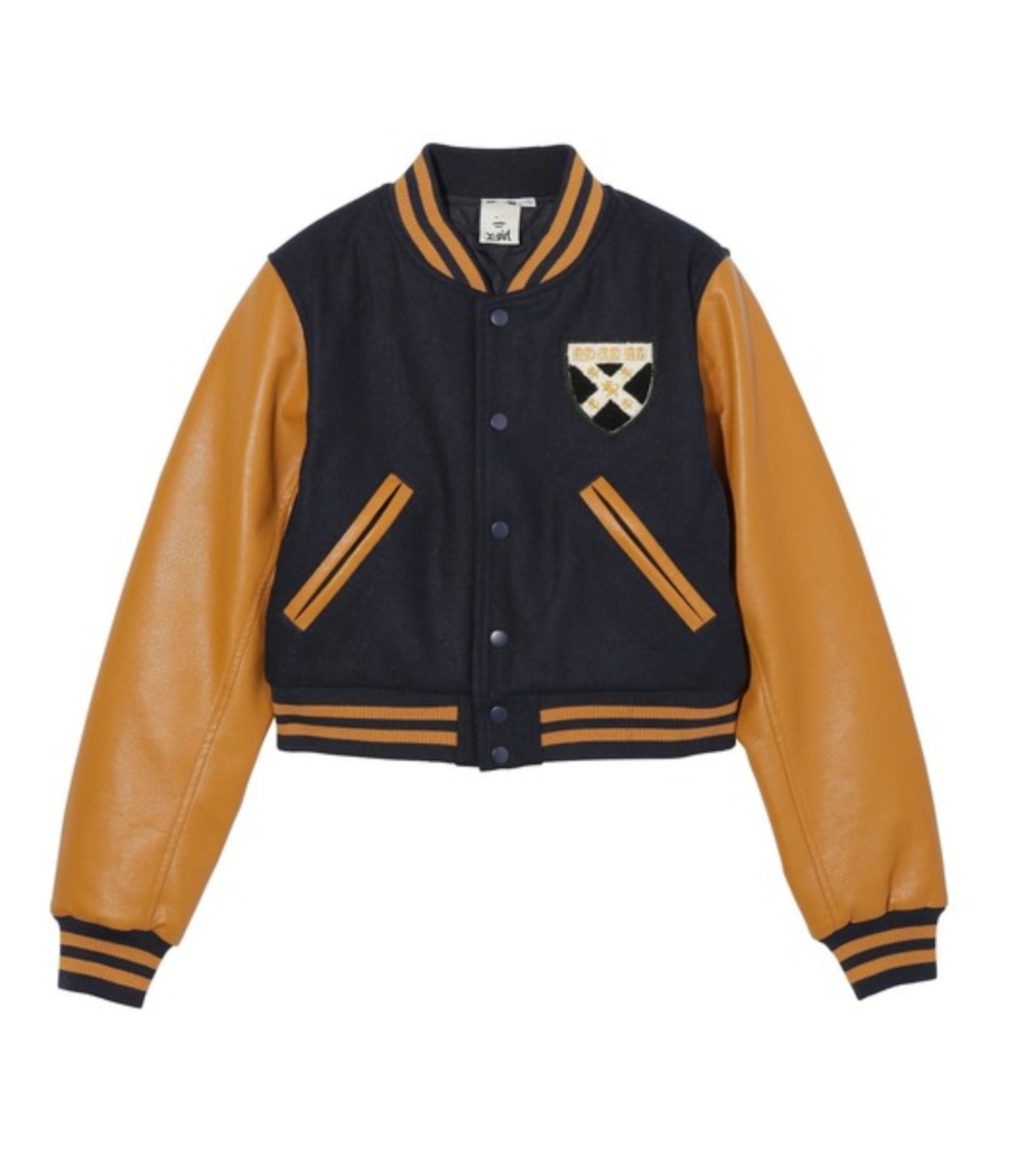 大人気 X-girl BABY STADIUM JACKET コンパクトなサイズ感 X-girl】BABY STADIUM JACKET スタジャン スタジアムジャケット