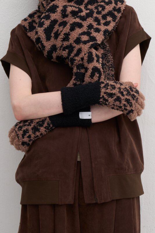 【サンプルLive】】 WYTE/ワイト Boucl? Jacquard Fingerless Gloves 12-30692