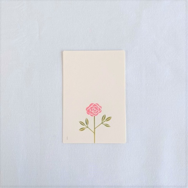 花のカード　バラ