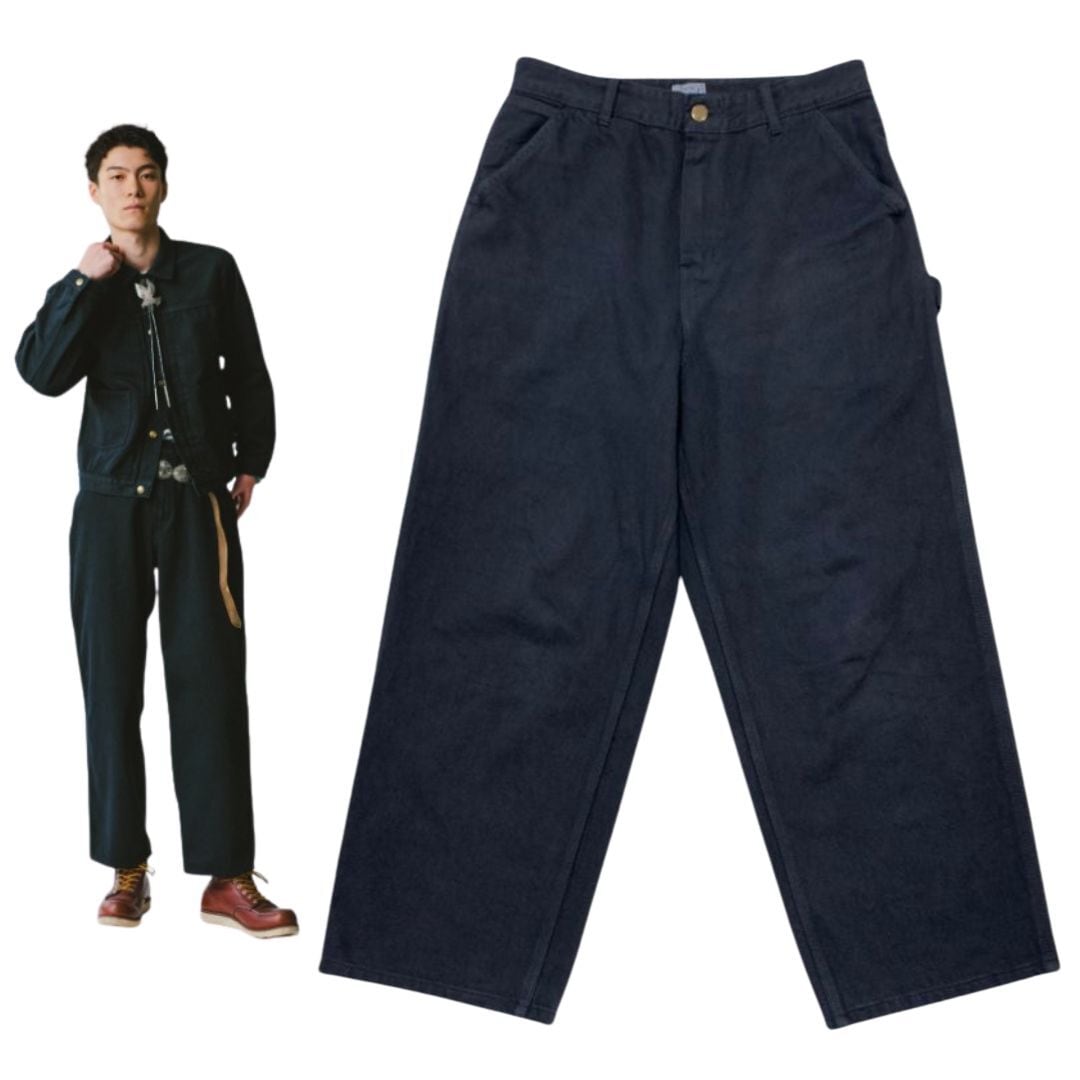 SUPREME シュプリーム 21SS EAGLE DOUBLE KNEE DENIM PAINTER PANT