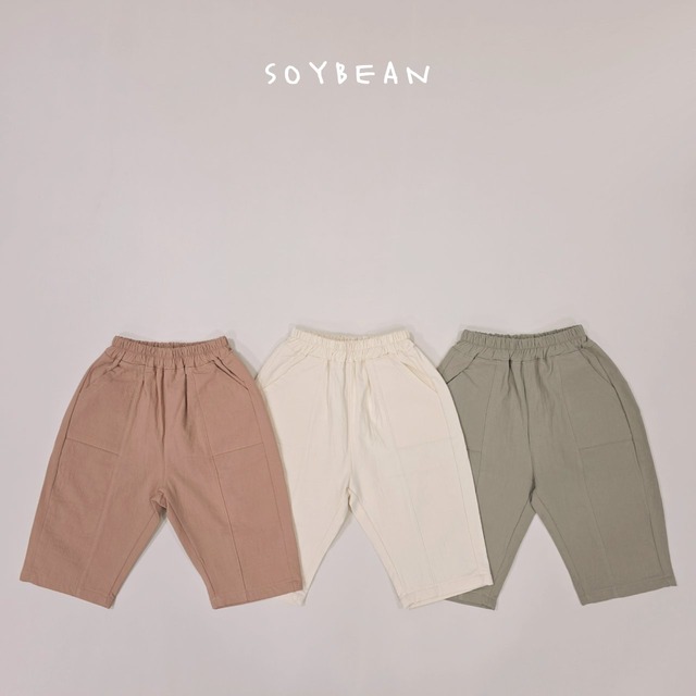 【取寄】soybean｜panel basic pants｜切替ベーシックパンツ｜XS-JM｜kids&jr｜26 spring