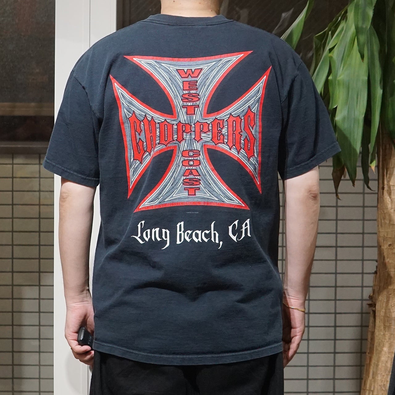 00's West Coast Choppers Devil Spade Red Black S/S 【L】 | JUNK