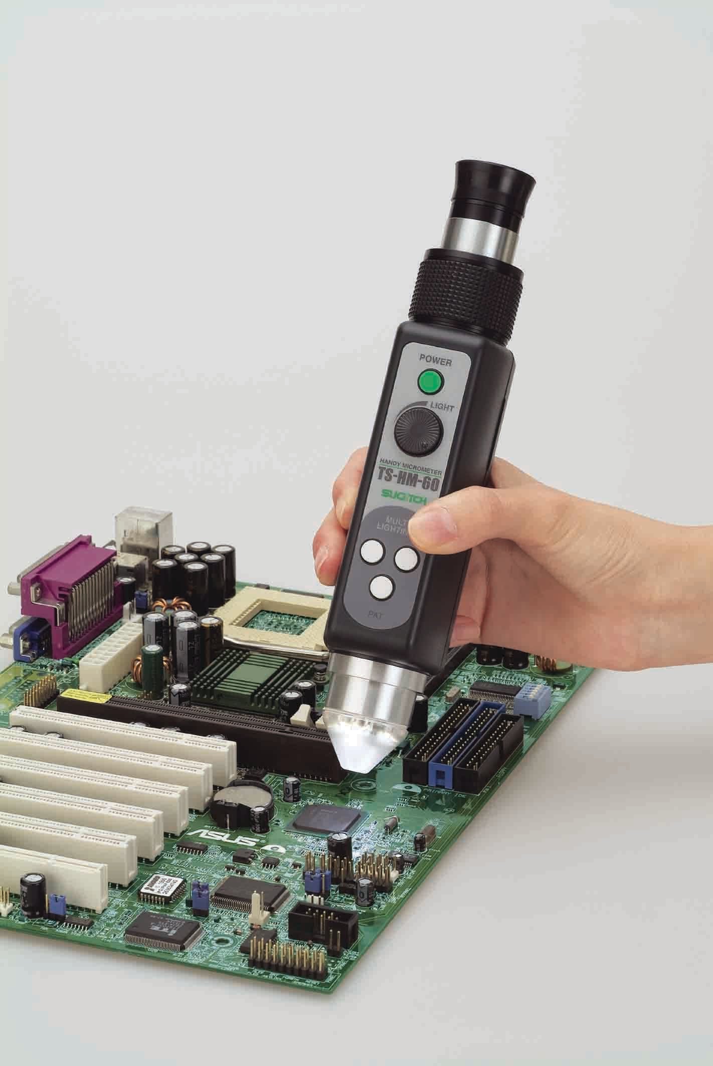 200倍LEDリングライト付ミクロメータースコープTS-8LEN-200WT（白色