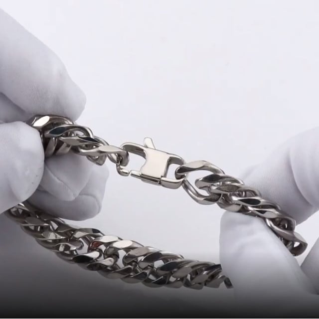 ブレスレット メンズ 金属アレルギー ステンレス チェーンブレスレット