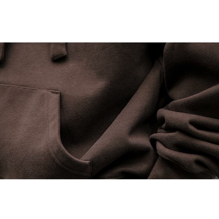 ★HOODED LETTER EMBROIDERY PULLOVER　　　A0872