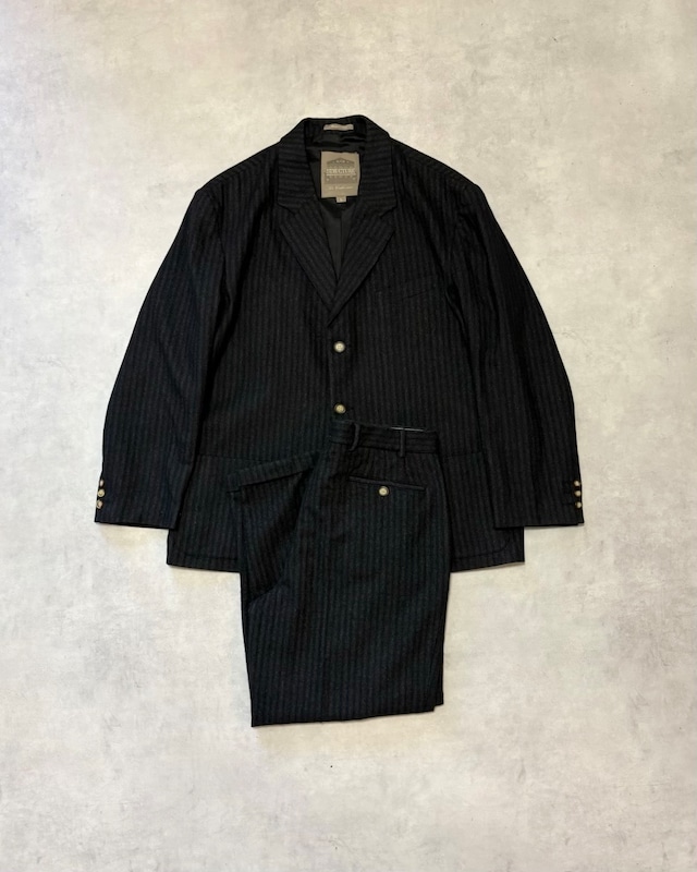 【VINTAGE】1990’s “STRUCTURE Le Collezioni” Stripe Wool Setup