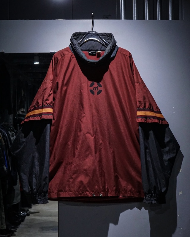 【add(C)vintage】“Mistral” Layered Sleeve Loose Nylon Pullover Jacket