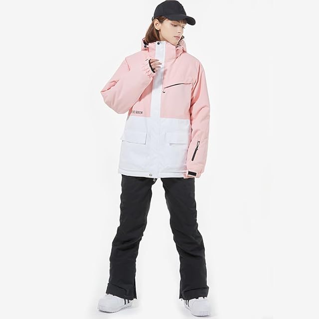 JACKFROST スノボウェア サーモンピンク 上下セット 上S 下M 手袋付