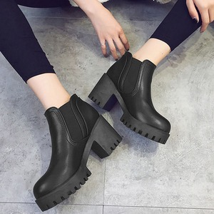 サイドゴア ショートブーツ 裏起毛 レディース 秋冬 韓国 通勤 通学 PUレザー シンプル きれいめ 大人 カジュアル おしゃれ 防寒 保温 歩きやすい 履きやすい アンクルブーツ 大人可愛い 大人女子