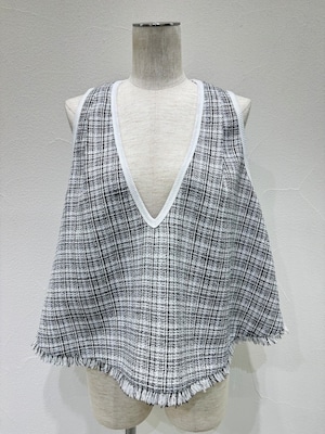 【ご予約】サーキュラーツイードベス601473 【cyan tokyo】