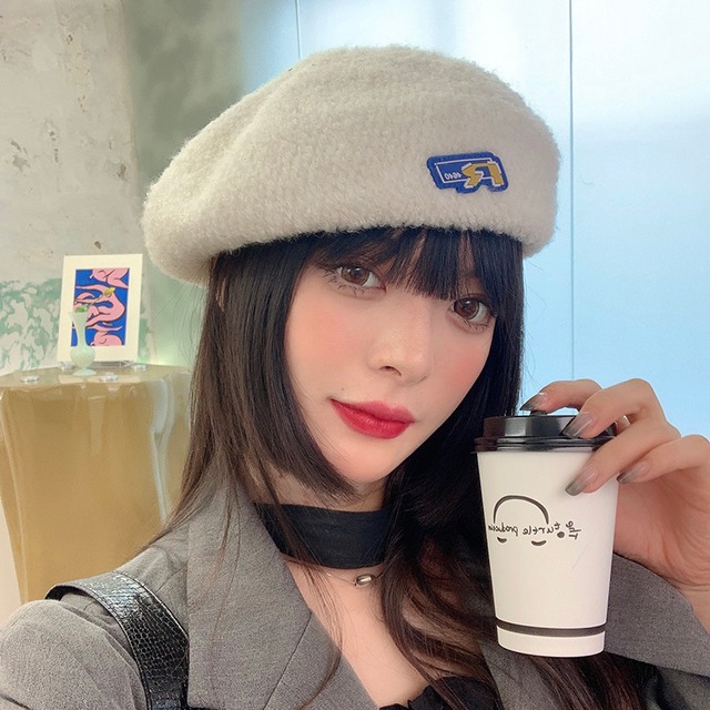 スプリングオータムウールホワイトスタンダードウィンター レトロ 帽子 春物 秋物 冬物 ベレット ヘアアクセサリー ブラック・アイド・ピーズ21954027239