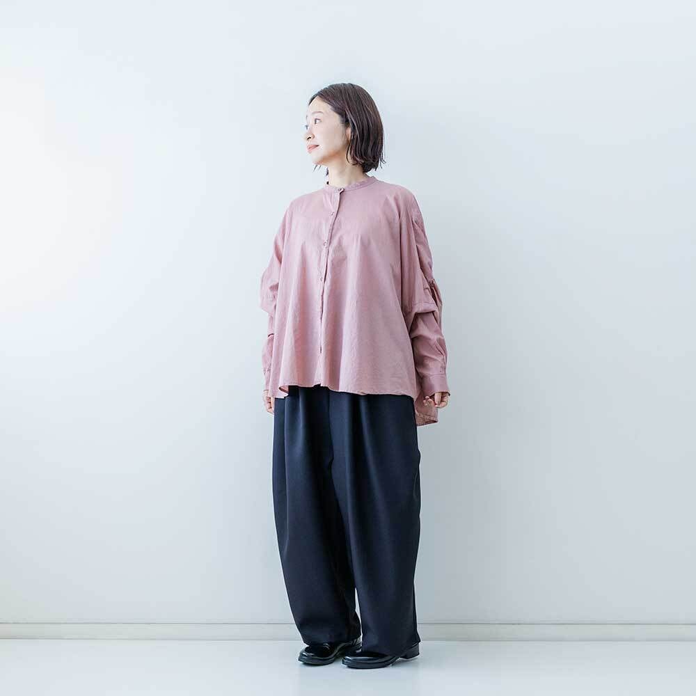 mizuiro ind バックギャザーワイドシャツ | LASQ store | ラスクストア