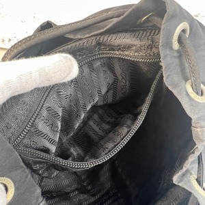 【最終処分SALE】PRADA プラダ   ナイロン リュック ブラック A-8828