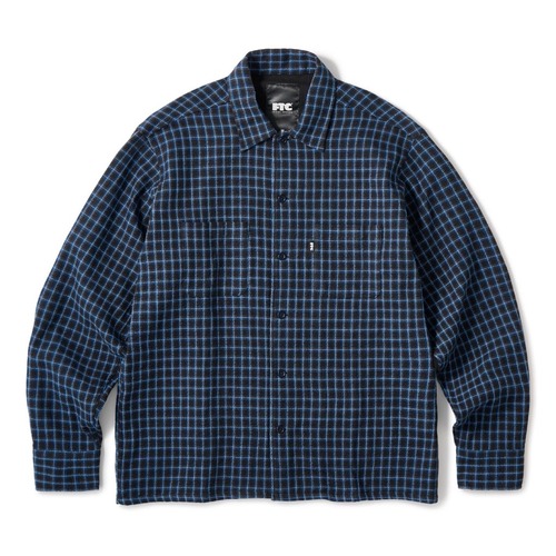 FTC / GAUZE PLAID SHIRT BLACK