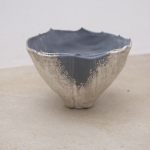 片瀬有美子　Yumiko Katase  "深閑 pot (marble)"　植木鉢　no.6