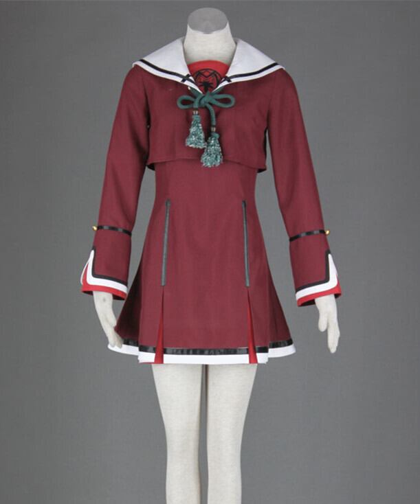 K3228 蒼黒の楔 緋色の欠片3 春日珠紀風 巫女服 風 コスプレ衣装