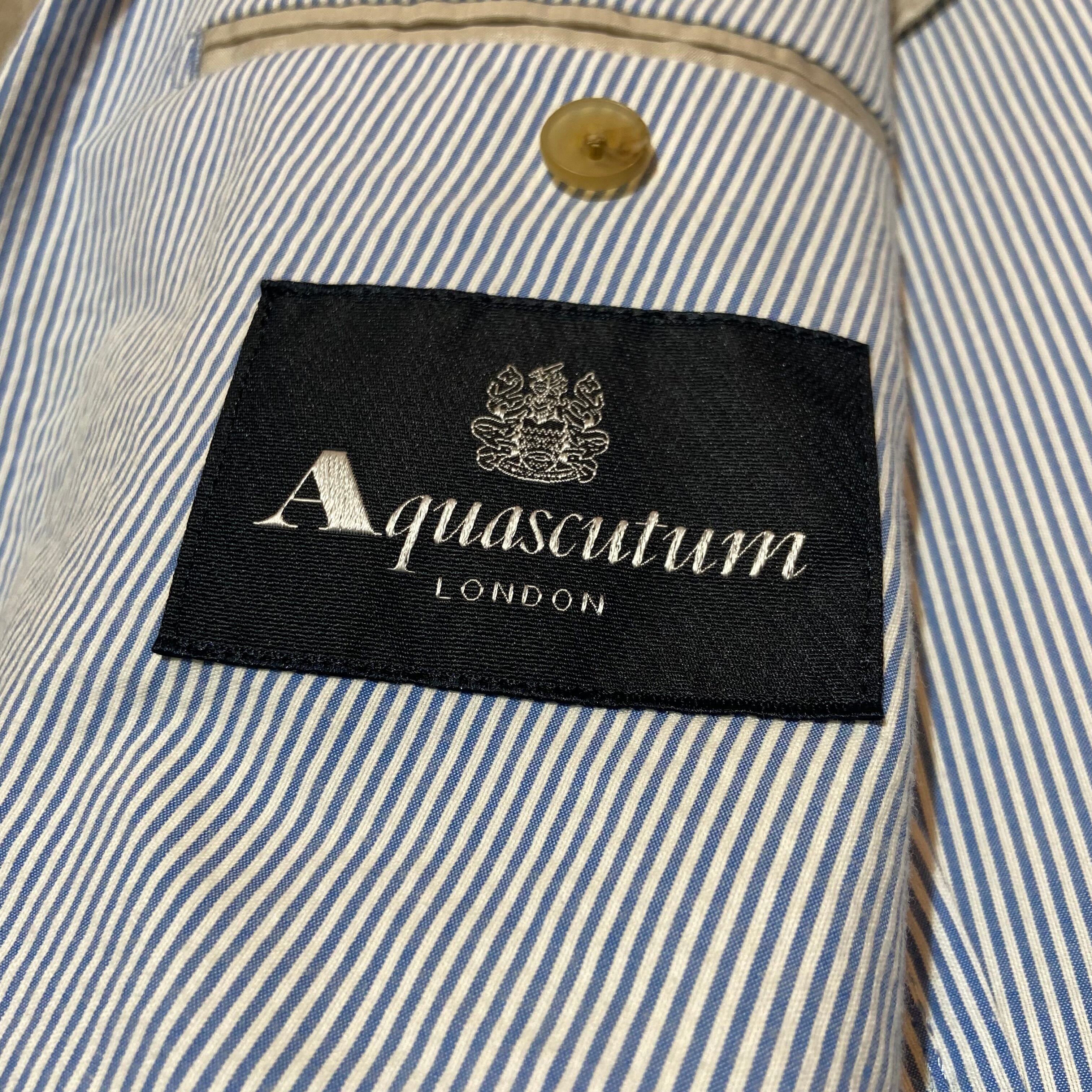 Aquascutum アクアスキュータム ストライプ テーラードジャケット